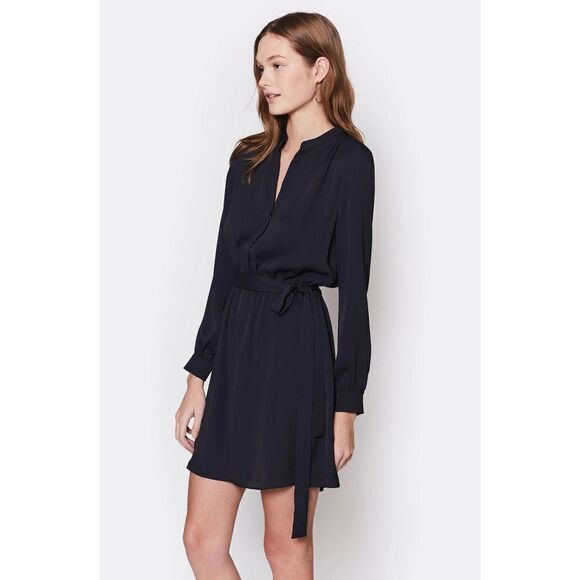 New. Joie silk belted shirt dress. - Picture 3 of 16
